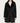 Cappotto corto con revers double-face in Vegan Shearling - Nero